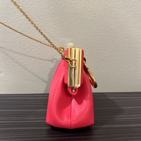 SALE!! Fendi FF First logo classic mini nano crossbody charm bag NWT - Picture 4 of 9